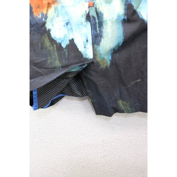 Moulinette Soeurs-Anthropologie Strapless Silk Blend Watercolor Dress-Size 4 - Picture 12 of 14